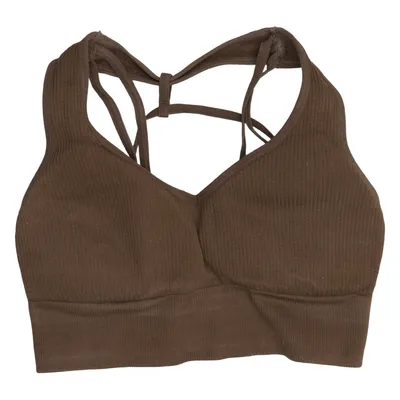 Sports bra (Brown) from NVGTN Elastane, Polyamide