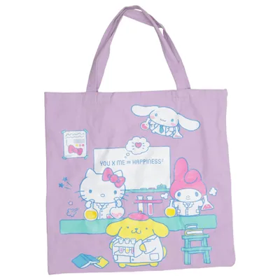 Canvas tas (Lila, Meerkleurig)