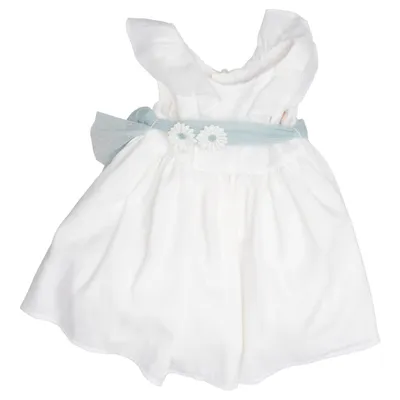 Bloemenmeisjes jurk (Wit, Blauw) van Mayoral Polyester