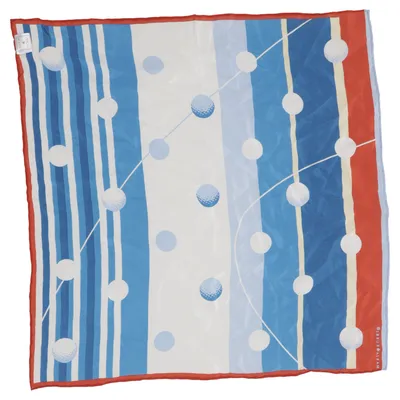 Zakdoek (Blauw, Wit, Rood) van Marja Kurki Zijde