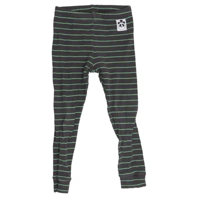 Legging (Gris, Vert) de Mini Rodini Élasthane, Coton biologique