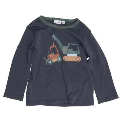 T-shirt à manches longues (Gris) de Name It Laine de mouton