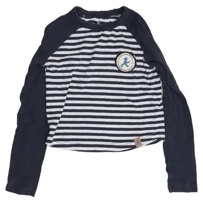 T-shirt à manches longues (Bleu, Blanc) de Ampelmann Coton