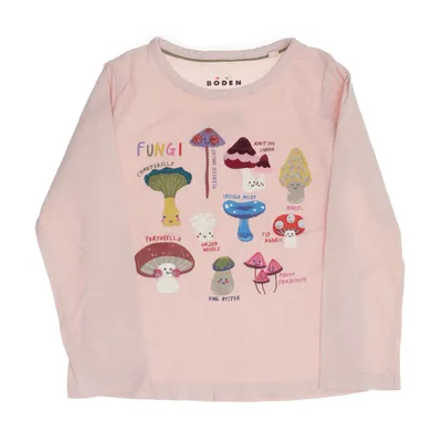 Lange mouwen shirt (Roze, Meerkleurig) van Mini Boden