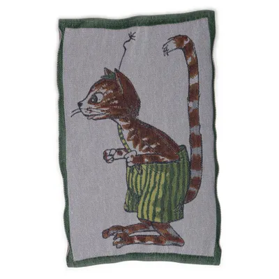 Kökshandduk (Brun, Blå, Flerfärgad) från Pettson och Findus Bomull