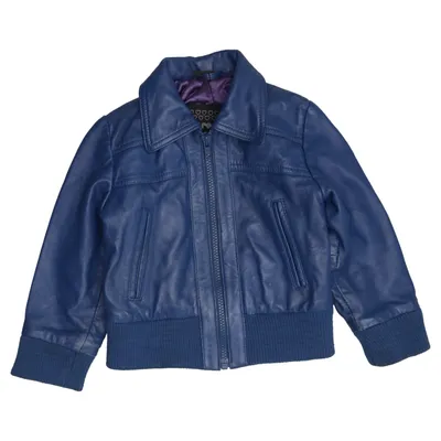 Veste en cuir (Bleu) de Mini Rodini Cuir, Polyester