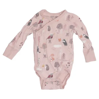 Body (Pink, Flerfarvet) fra Lindex Newborn Bomuld, Elastan