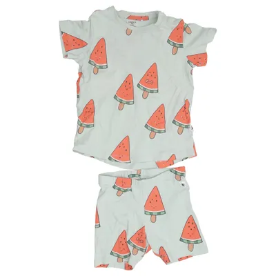 Ensemble (Vert, Multicolore) de Lindex Baby Coton, Élasthane