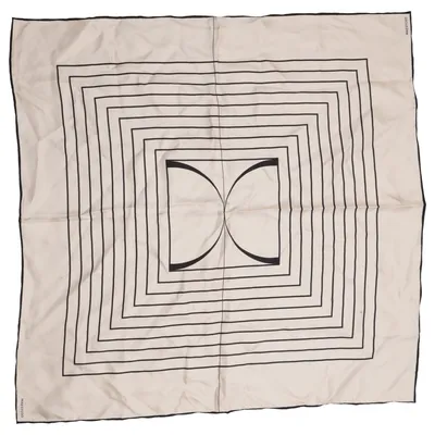 Scarf (Beige, Svart) från Maison Marso Silke