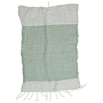 Kökshandduk (Grön, Vit) från House of Rym Bomull