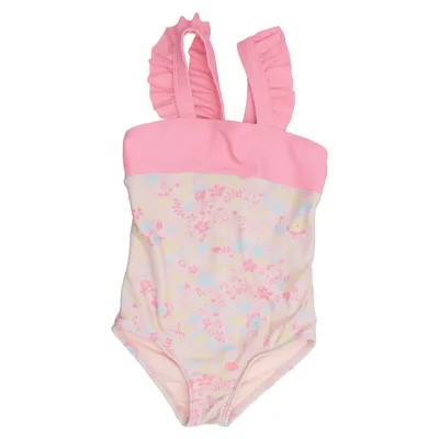 Swimsuit (Pink, Multicolored) from Roxy Elastane, Polyamide, Polyester