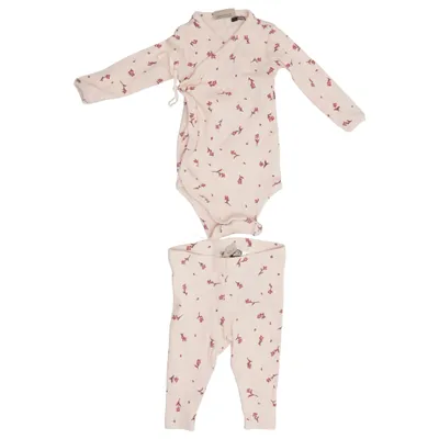Set (Beige, Rood) van Wheat Elastaan, Organisch katoen