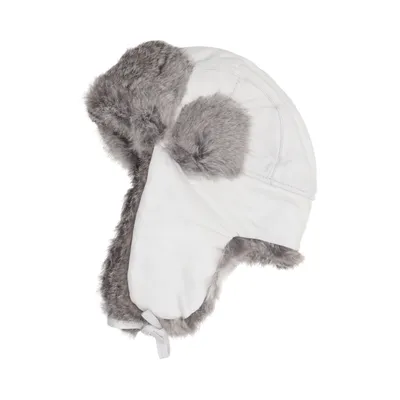 Trapperhatt (Grå, Vit) från Börjesson Skinn, Polyester