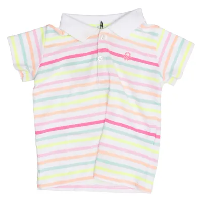 Poloshirt (Wit, Meerkleurig) van Benetton Baby Katoen, Polyester