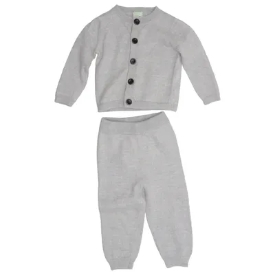 Ensemble (Gris) de FUB Laine d'alpaga