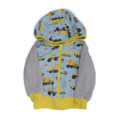 Hoodie (Gray, Multicolored) from Babauba Elastane