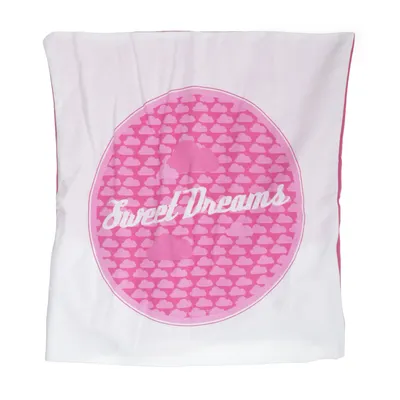 Housse de coussin (Blanc, Rose) de Luxus