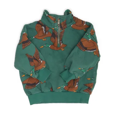 Fleecetröja (Grön, Brun, Flerfärgad) från Mini Rodini Bomull