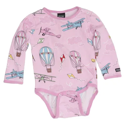 Body (Rose, Multicolore) de Villervalla Élasthane, Coton biologique