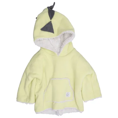 Sweat à capuche (Jaune) de Little People Coton, Élasthane, Polyester
