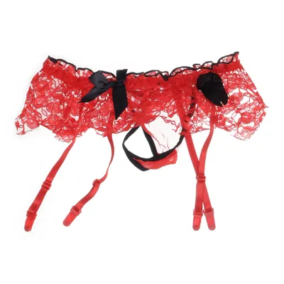 Jarretelle (Rood, Zwart)