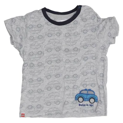 T-shirt (Grijs, Blauw) van Uniqlo Baby Katoen, Polyester