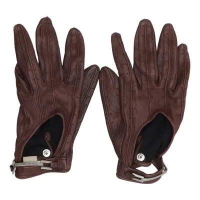 Leather gloves (Brown) from Fancy Fanny
