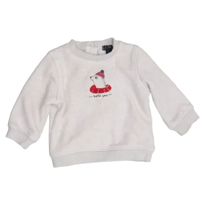 Sweatshirt (Grijs) van Kiabi Katoen, Elastaan, Polyester