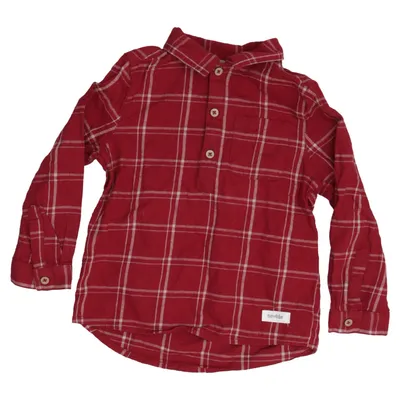 Flanellen overhemd (Rood, Wit) van Newbie by KappAhl Katoen