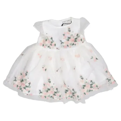 Dress (White, Pink, Green) from Signature Next Cotton, Polyester