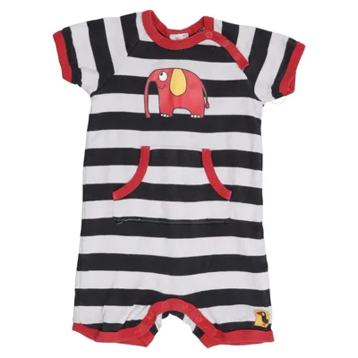 Strampler (Schwarz, Weiß, Rot) von Baby by Lindex Baumwolle