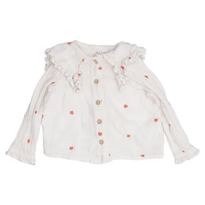 Blouse (Wit, Rood, Meerkleurig) van Minimarket Katoen