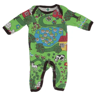 Rompers (Green, Multicolored) from Småfolk Cotton