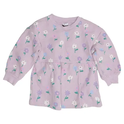 Kjole (Lilla, Flerfarvet) fra Lindex Kids Bomuld, Elastan