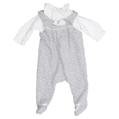 Sparkdräkt (Grå, Vit) från Mayoral Newborn Bomull, Polyester