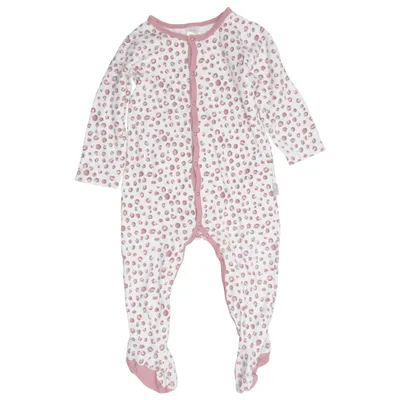 Barboteuse (Blanc, Rose) de Pusblu Coton biologique