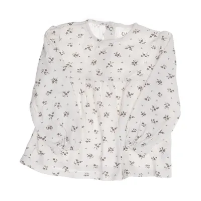 Långärmad t-shirt (Vit, Brun) från C&A Bomull