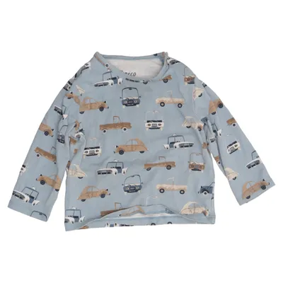 Long sleeve T-shirt (Blue, Multicolored) from ICA I Love Eco Elastane, Organic cotton