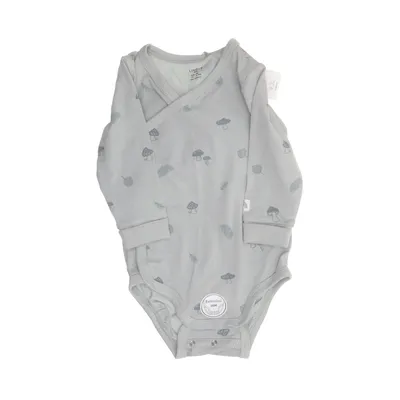 Body (Grå) från Lindex Baby Bomull, Elastan