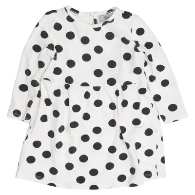 Dress (White, Black) from Sweetie Cotton, Elastane