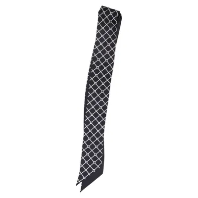 Echarpe à costume (Noir, Blanc) de Hermine Hold Soie