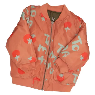 Omkeerbare jas (Oranje, Groen, Rood) van Ammehoela Polyester