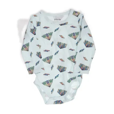 Romper (Blauw, Meerkleurig) van Little Me Katoen, Elastaan