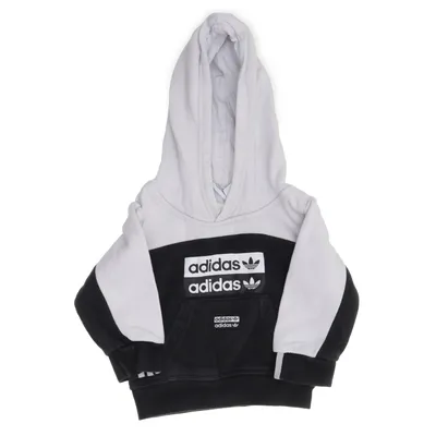 Hættetrøje (Sort, Grå, Hvid) fra Adidas Bomuld, Elastan, Polyester