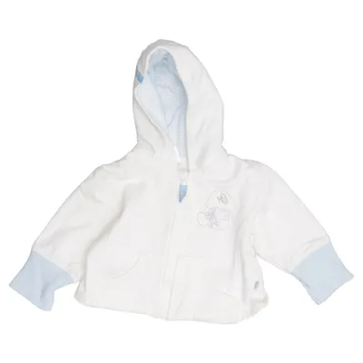Capuchon sweater (Wit, Blauw) van Baby Club by C&A Katoen, Polyester