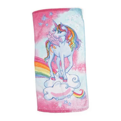 Handduk (Blå, Flerfärgad) från Einhorn Paradies Bomull