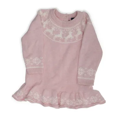 Sweater (Pink, Hvid) fra BabyGap Bomuld