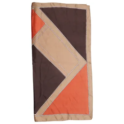 Halsdoek (Beige, Oranje, Bruin) Zijde, Viscose