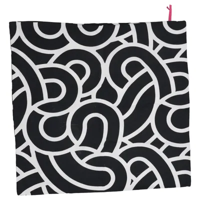 Cushion cover (Black, White) from IKEA Cotton