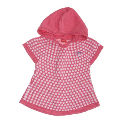 Hood dress (Pink, White) from s.Oliver Acrylic, Cotton